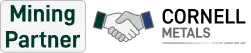 Handshake between "Mining partner" and "Cornell Metals"
